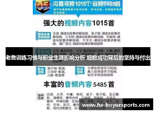 老詹训练习惯与职业生涯影响分析 细数成功背后的坚持与付出